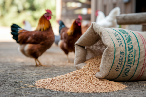 Blé pour Poule 100 kg : Alimentation BIO Entier pour Pondeuses et Poulets